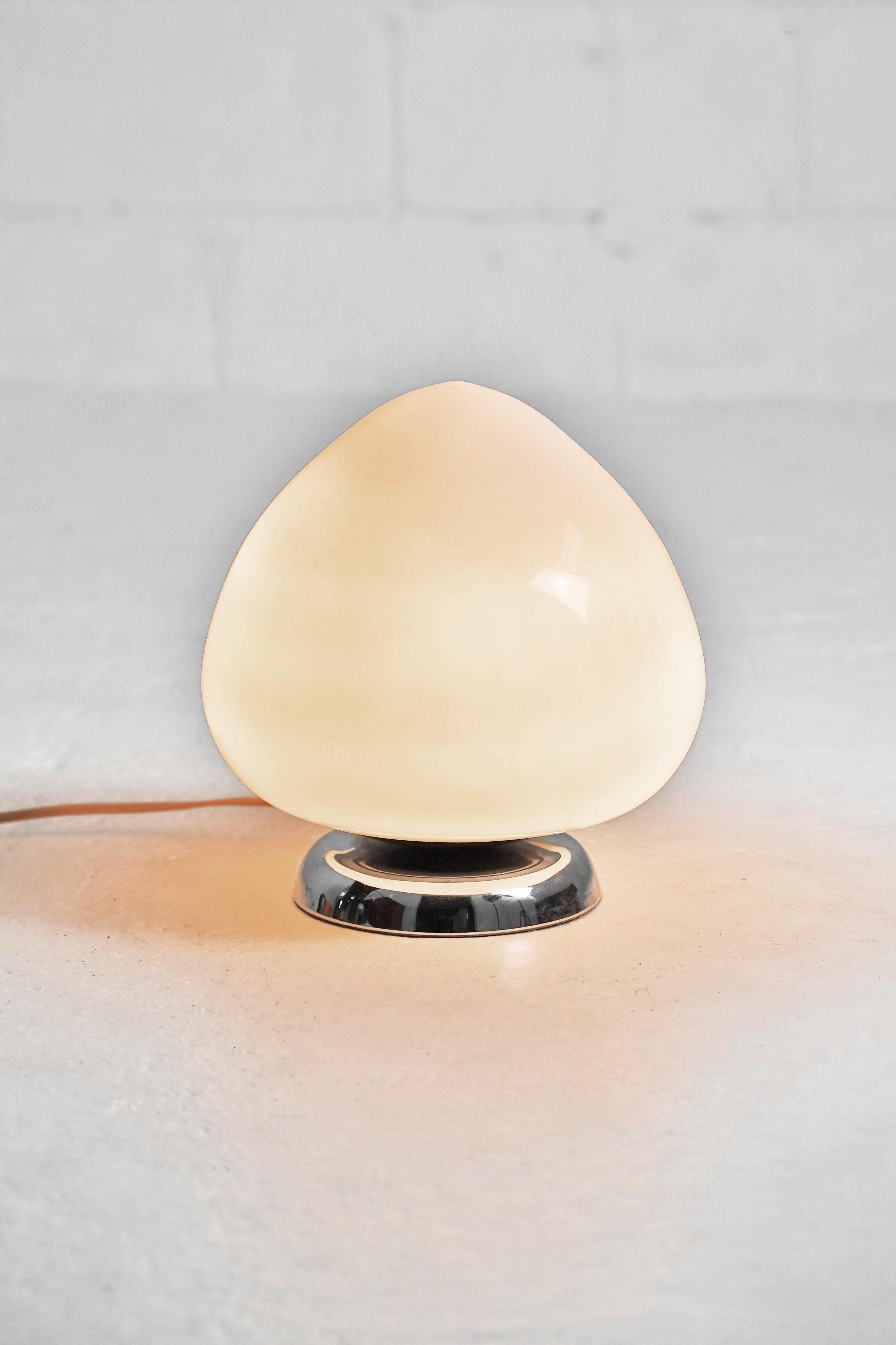 Stunning vintage acorn glass table lamps, 2 available, sold individually.