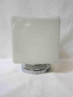Vintage White Glass Cube Ceiling Glass Globe Pendant