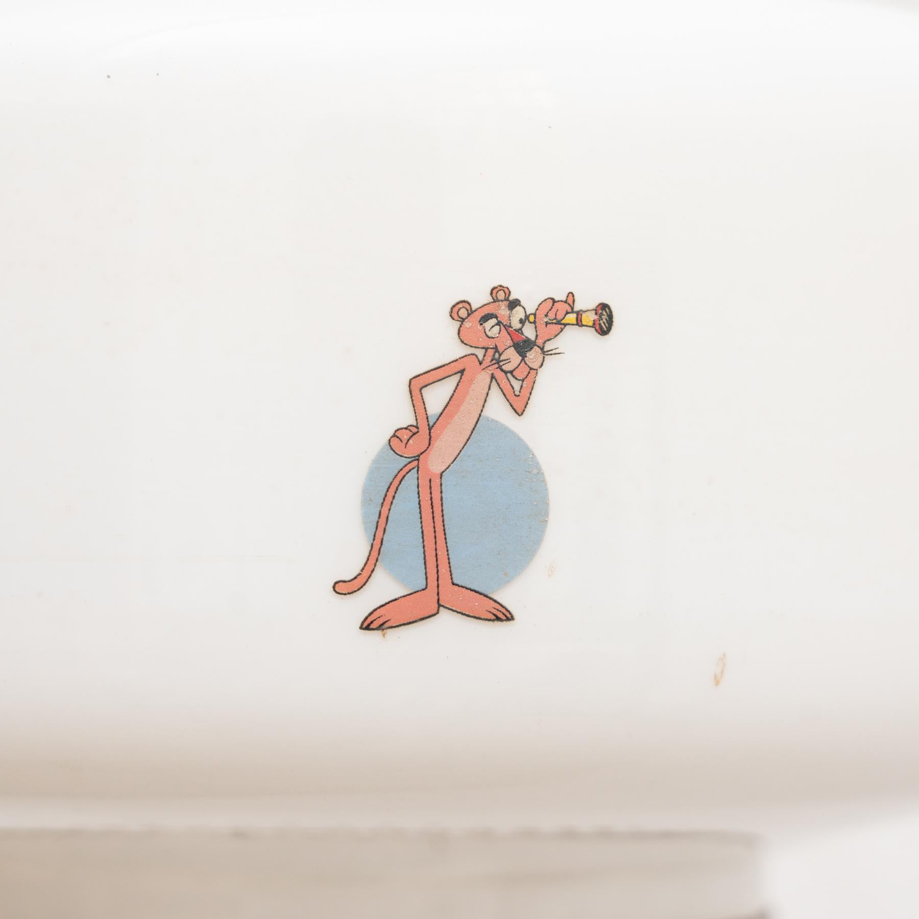 Vintage White Glass 'Pink Panther' Ceiling Lamp, circa 1960 For Sale 6