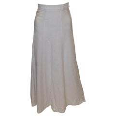 Vintage White Godel Skirt at 1stDibs
