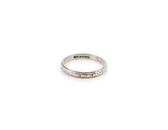 Alliance en or blanc vintage Belais, Berta, taille 6