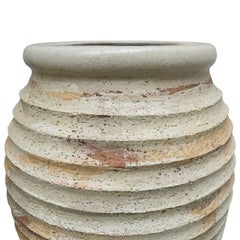 Vintage White HSC Ribbed Jar, American, circa 1970