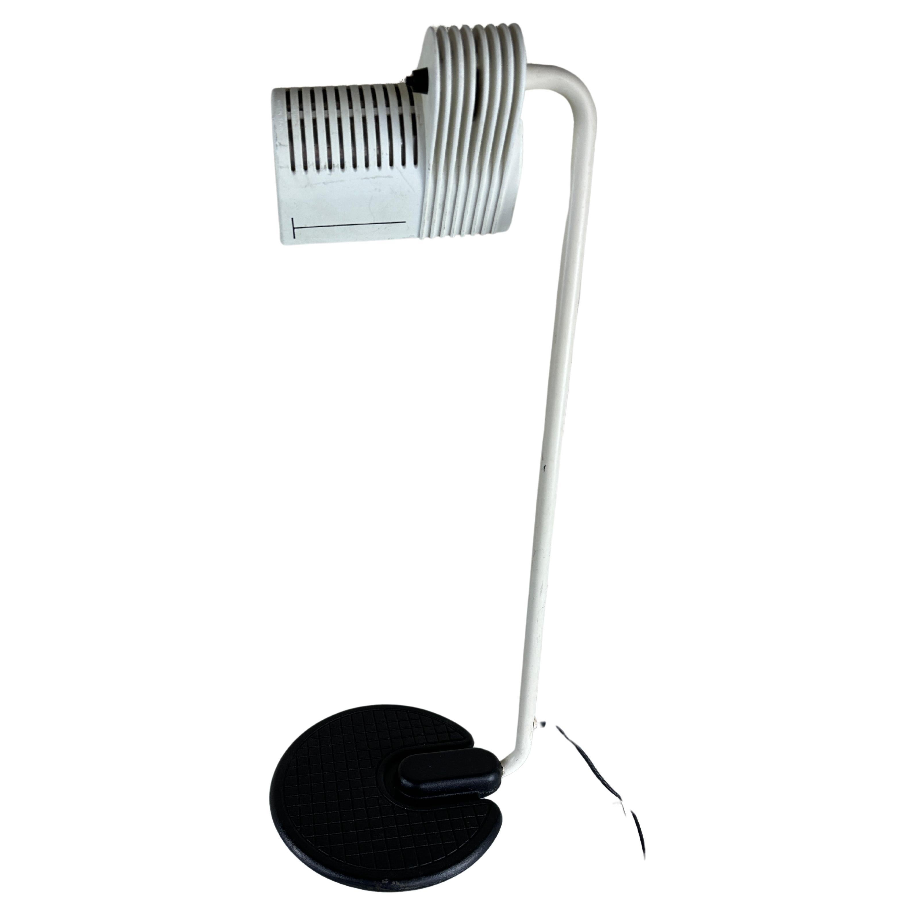Vintage White Industrial Table Lamp by Guillermo Capdevila Abatte