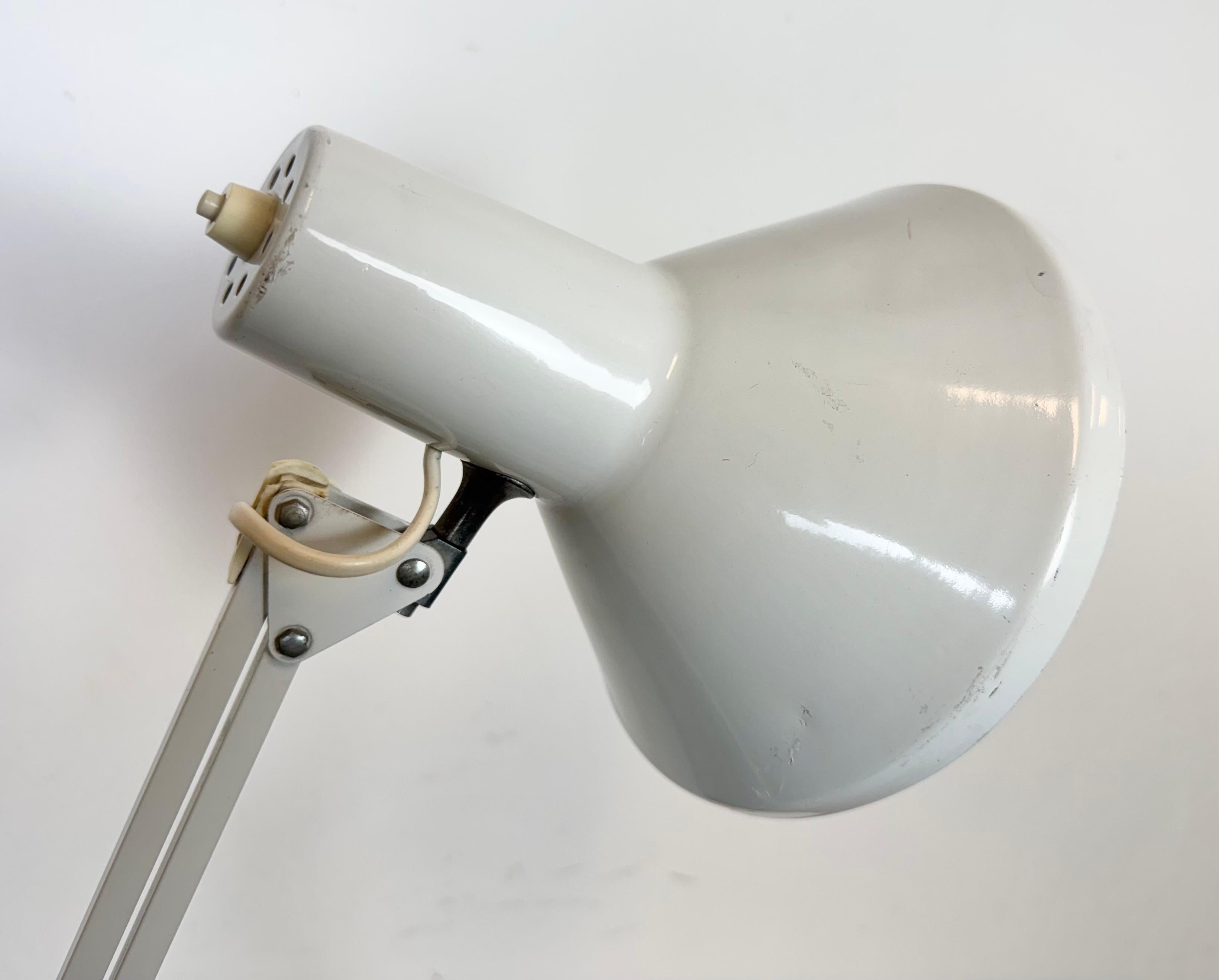 Lampada da tavolo vintage White Italian Architect, anni '70 in vendita 8
