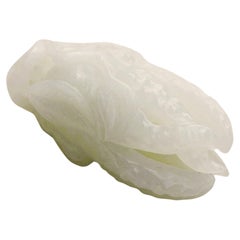 Vintage White Jade Buddha’s Hand Citron Pendant GIA2235295747