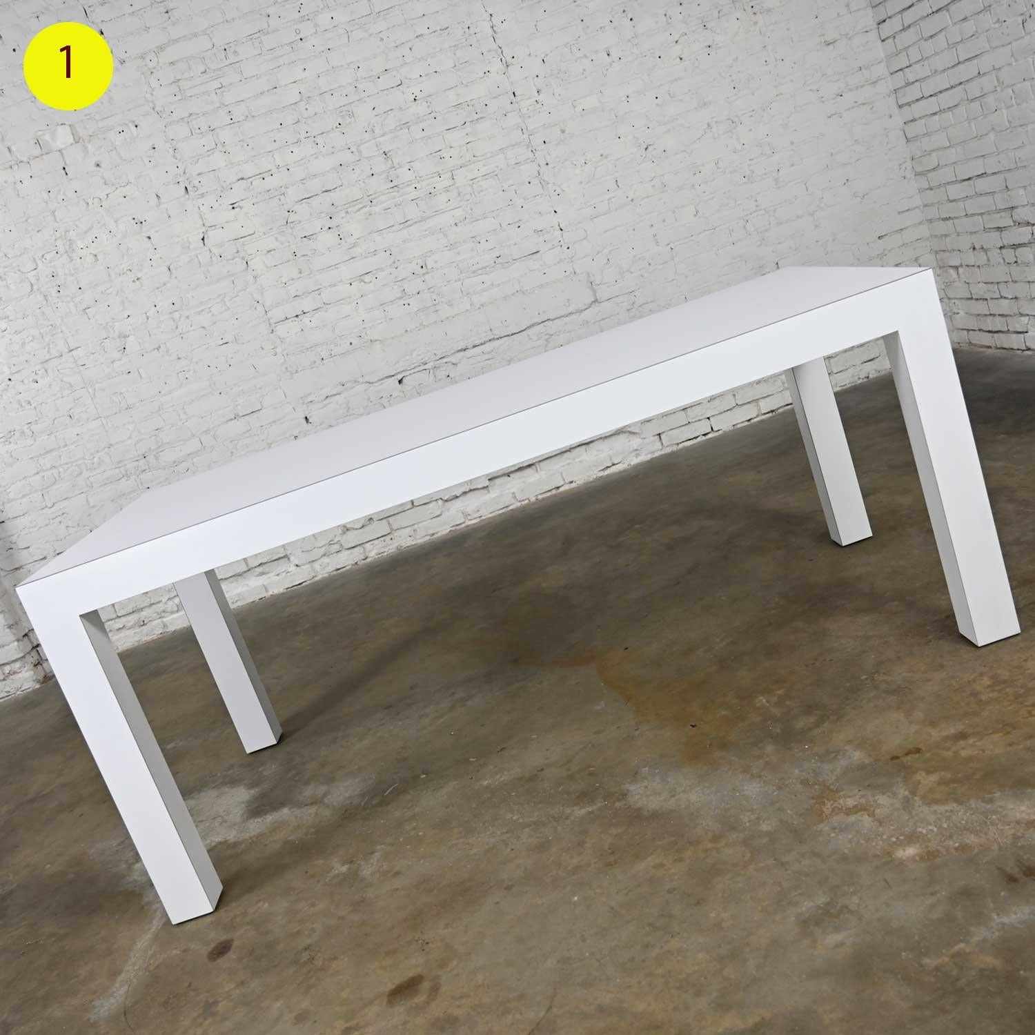 white laminate table
