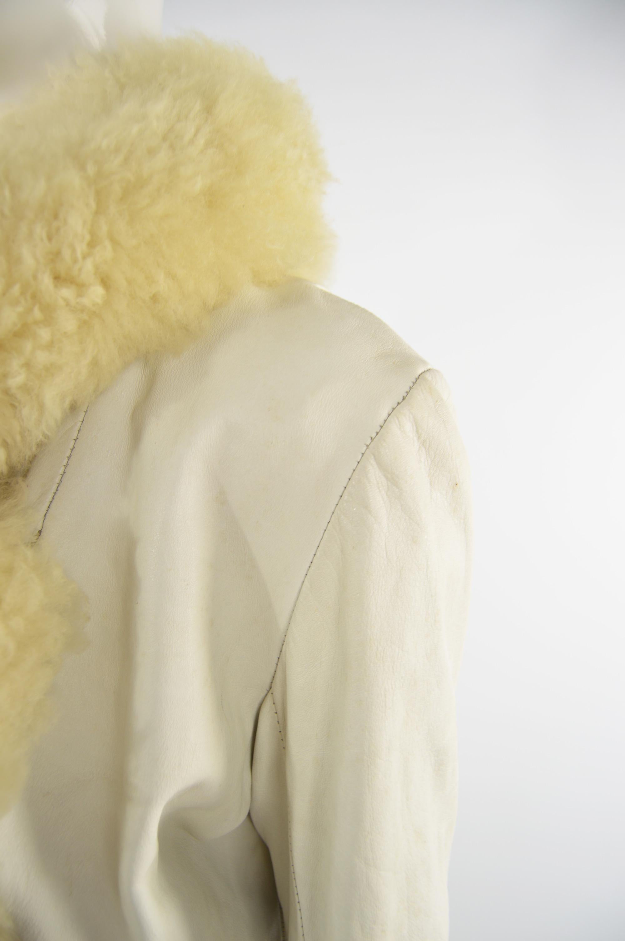 white afghan coat