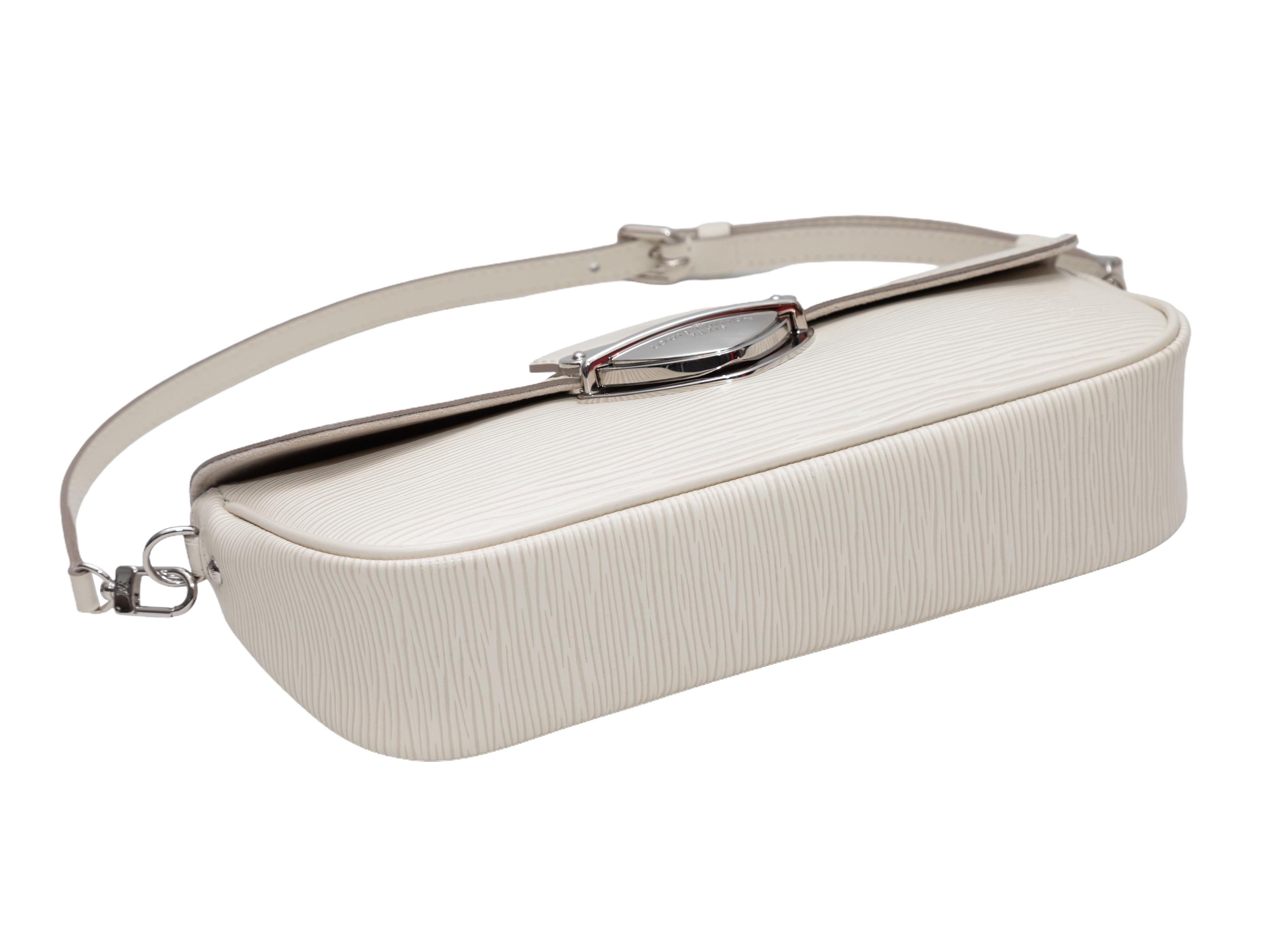 Vintage White Louis Vuitton Montaigne Umhängetasche im Zustand „Gut“ im Angebot in New York, NY