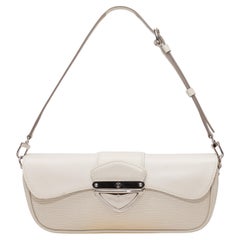 Vintage White Louis Vuitton Montaigne Shoulder Bag
