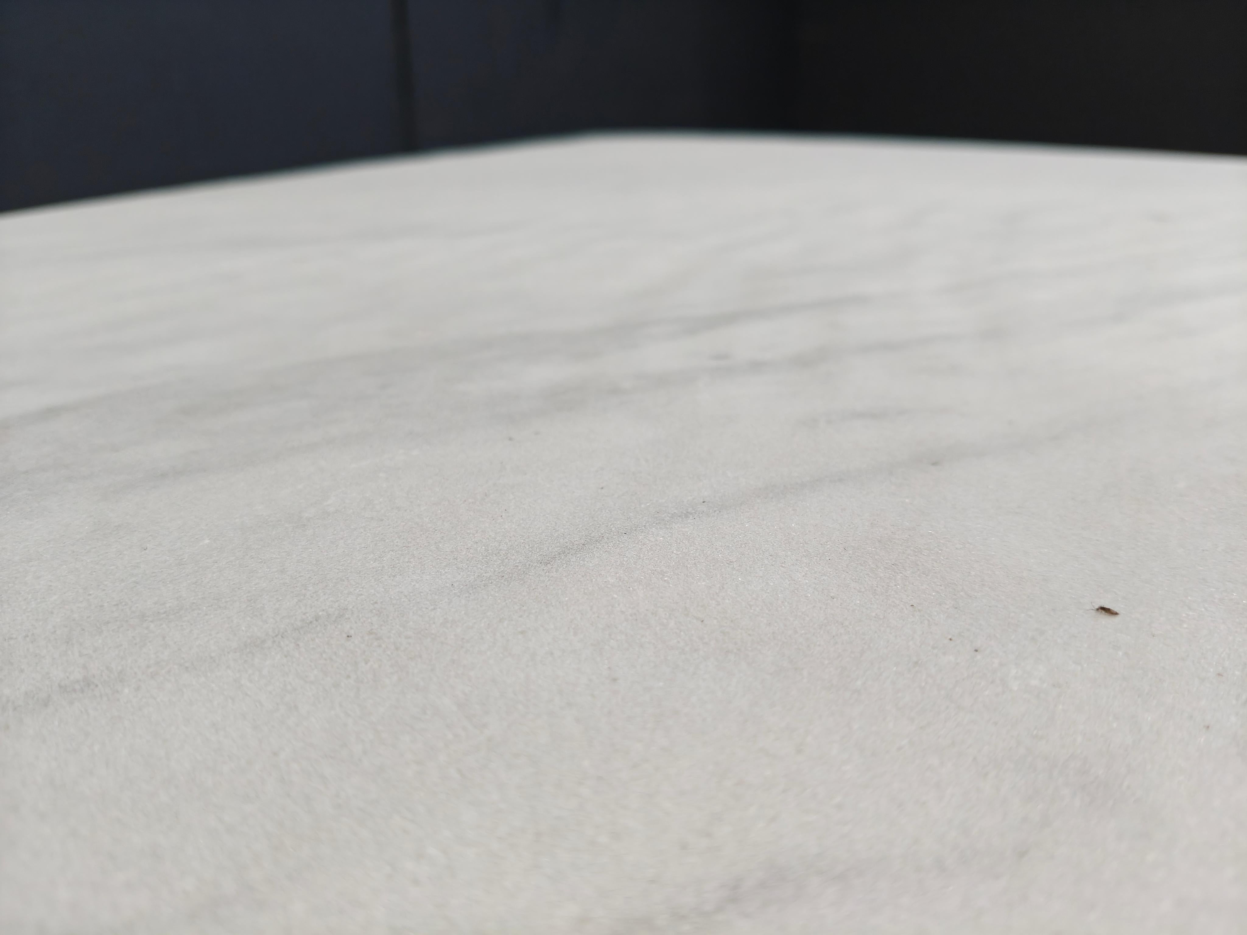 Mid-Century Modern Vintage white marble coffee table, 1970s For Sale