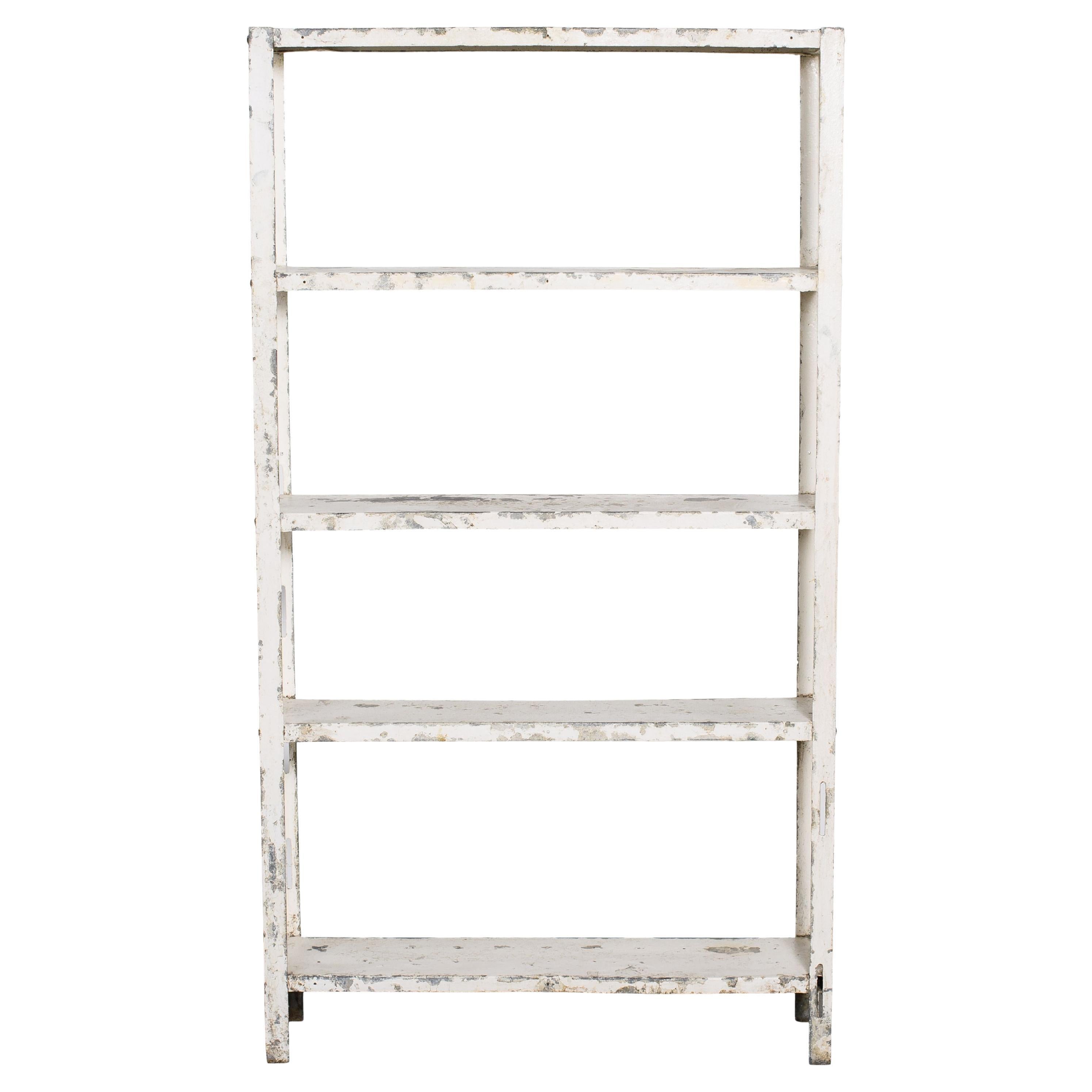 Vintage White Metal Shelf