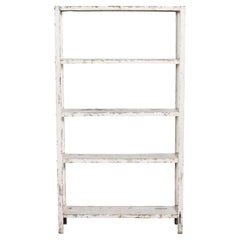 Vintage White Metal Shelf