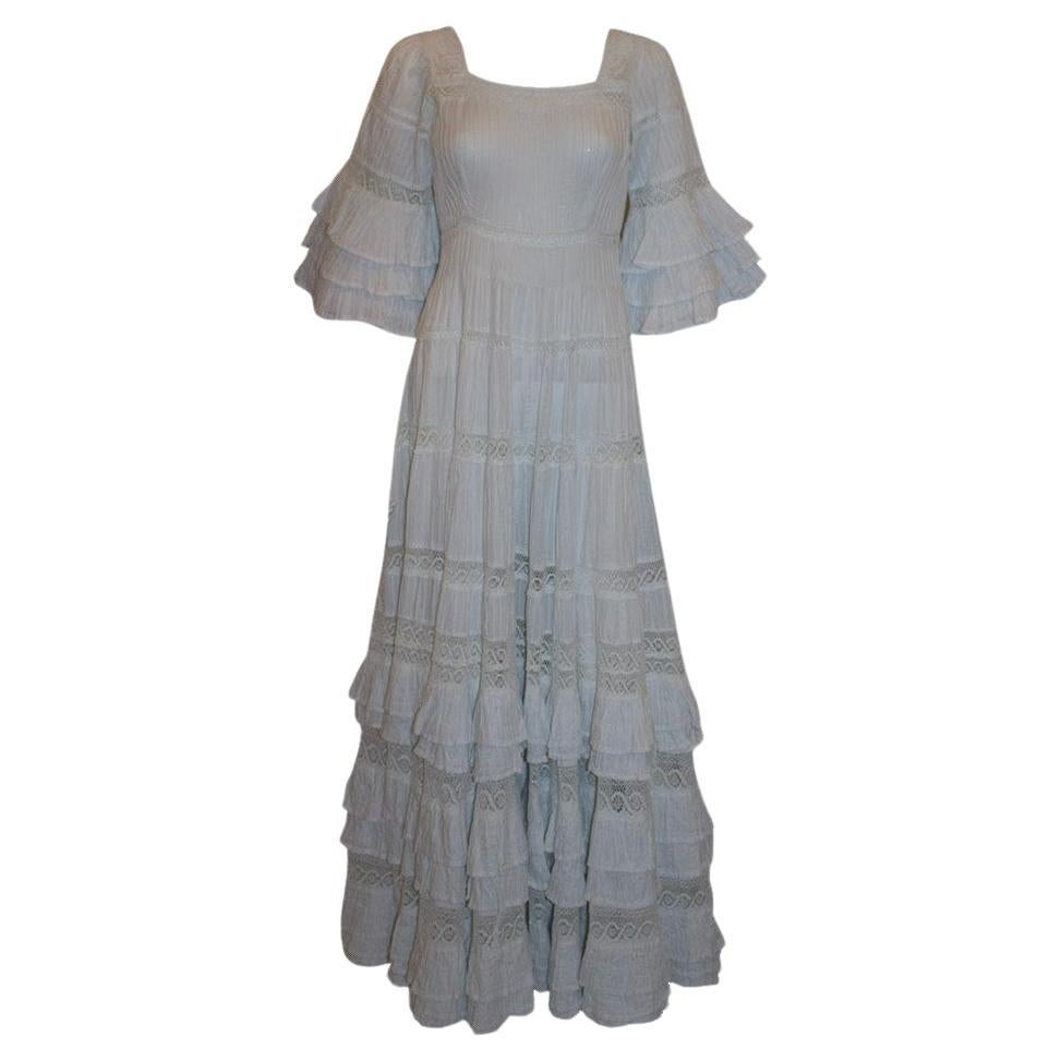 Robe de mariée vintage blanche Mexicana / Robe blanche