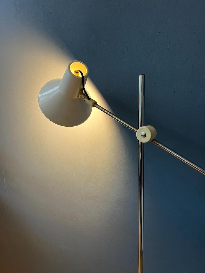 Lampada da terra regolabile vintage di metà secolo, Whiting, anni '70 In condizioni ottime in vendita a ROTTERDAM, ZH