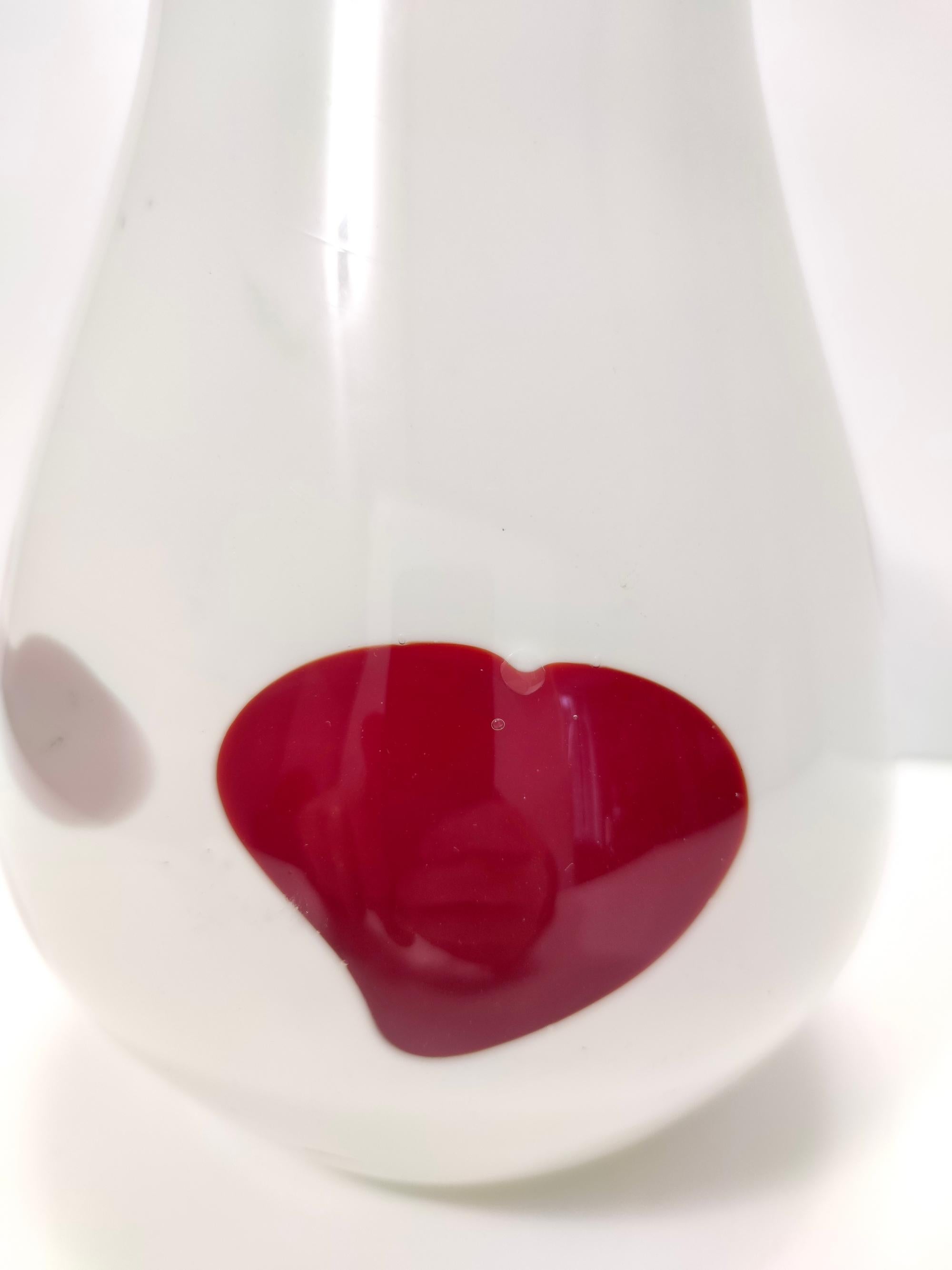 Vase aus weißem Murano-Glas nach Dino Martens für Aureliano Toso im Angebot 3