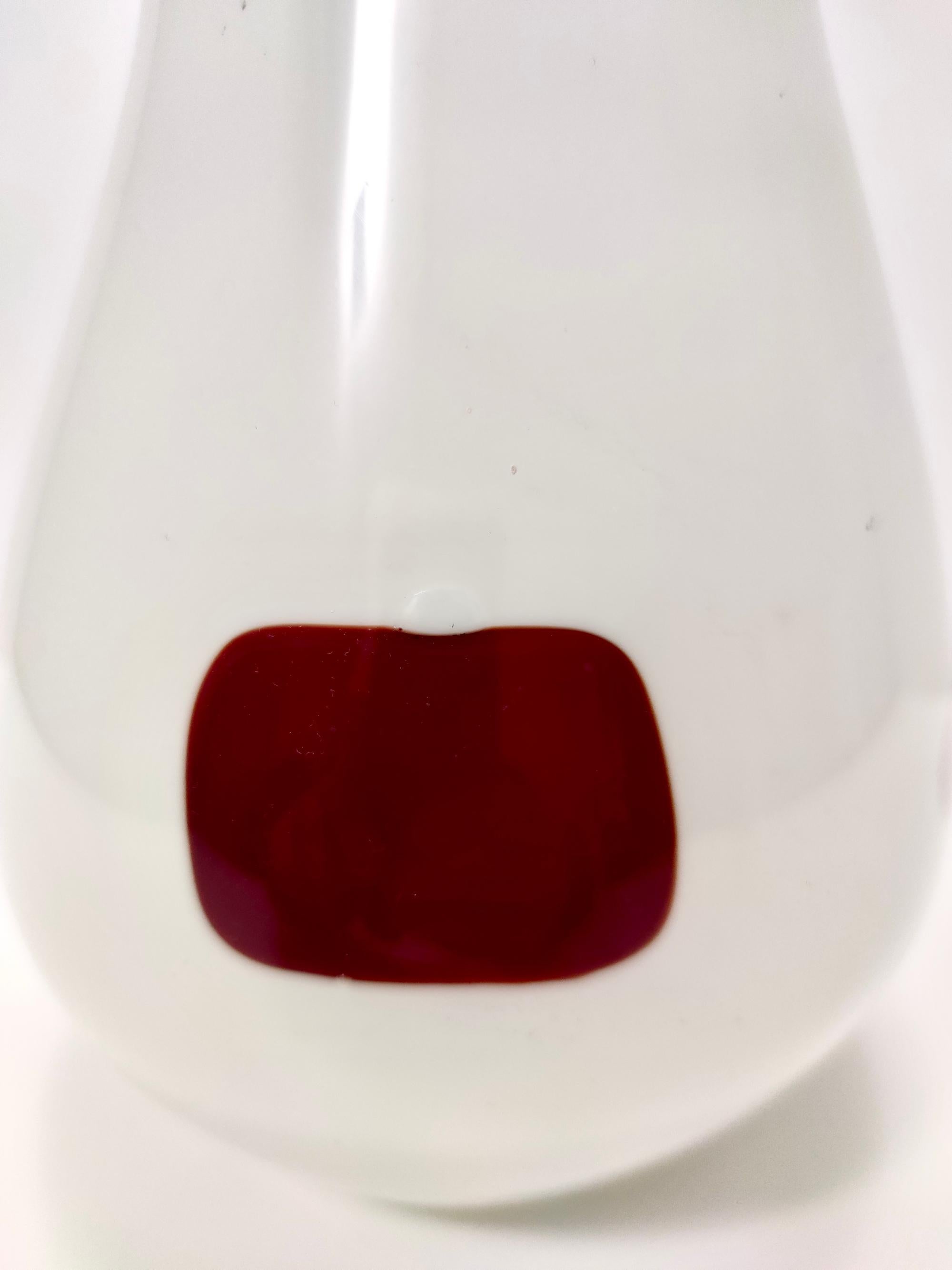 Vase aus weißem Murano-Glas nach Dino Martens für Aureliano Toso im Angebot 4