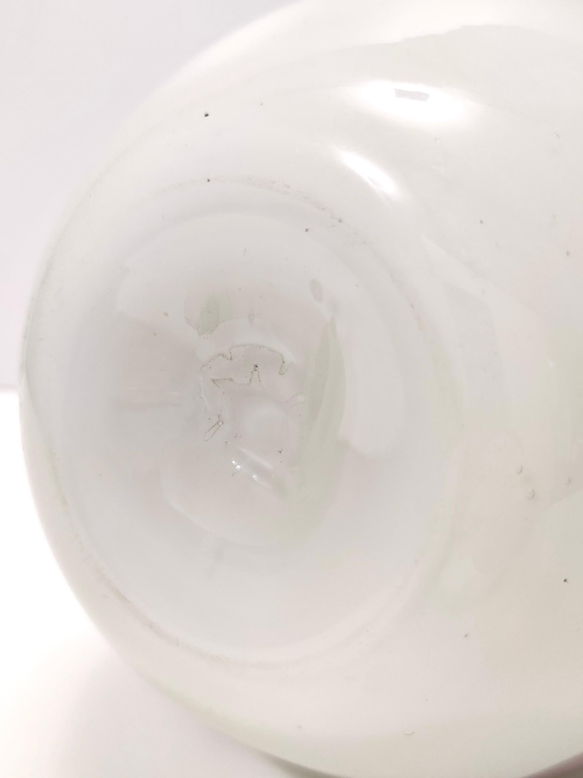 Vase aus weißem Murano-Glas nach Dino Martens für Aureliano Toso im Angebot 7