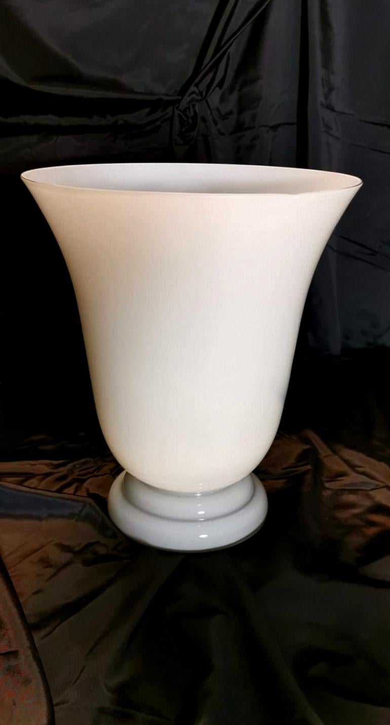 Other Vintage White Opaline Glass Lamp, France, 1950