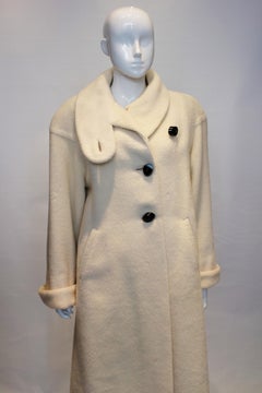 Vintage White Oversize Coat