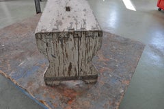 Vintage White Painted Stool