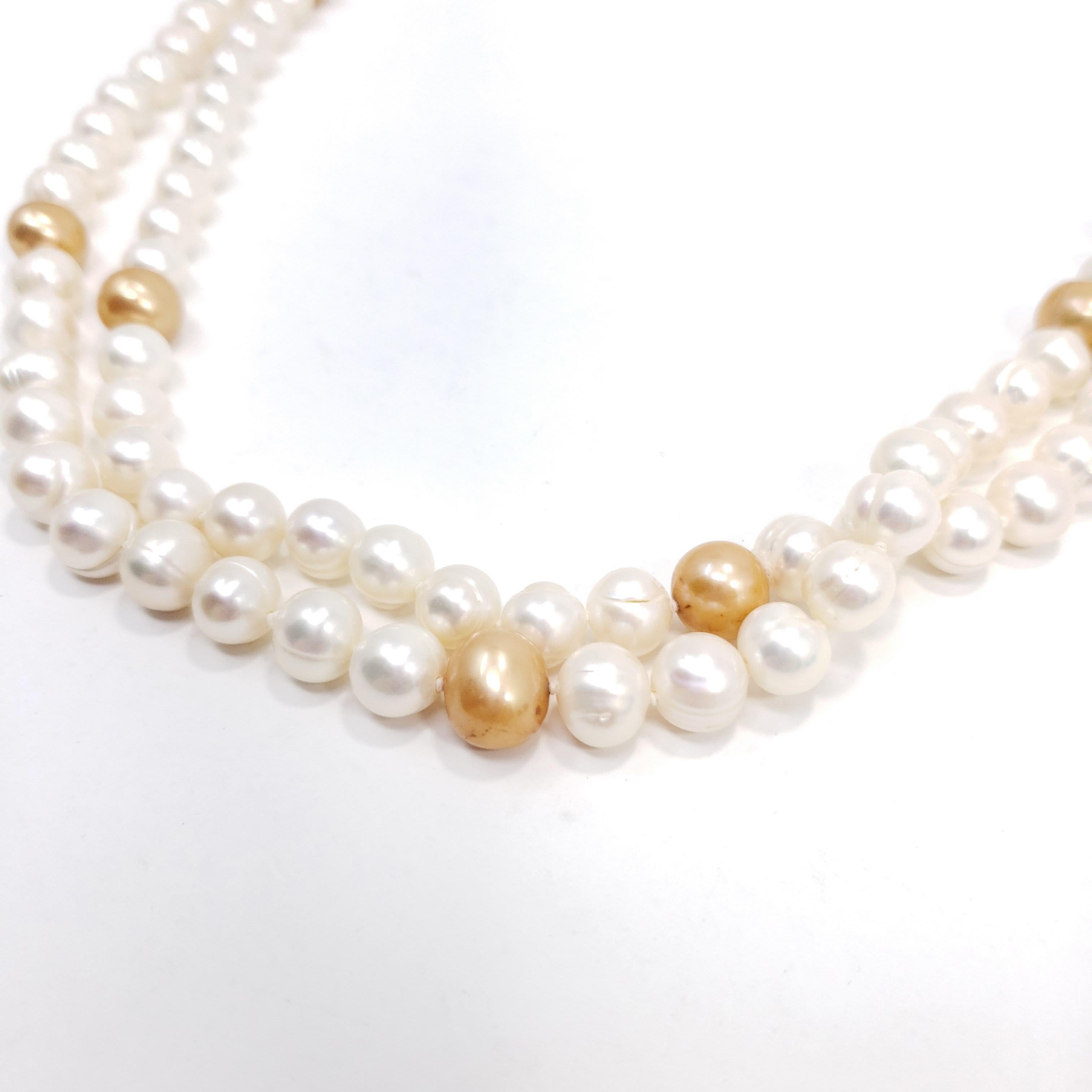 classic rope pearl necklace aonejewelries.com
