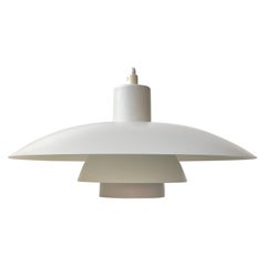 Lámpara colgante vintage blanca PH4 / 3 de Poul Henningsen para Louis Poulsen