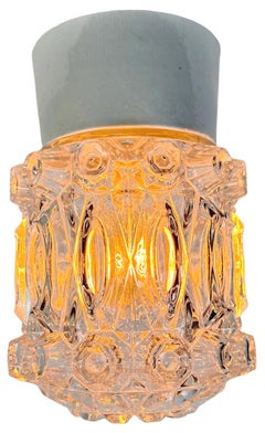 Vintage White Porcelain Ceiling Light, 1970s