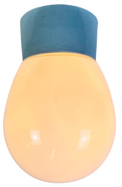 Deckenleuchte aus weißem Porzellan, 1970er-Jahre