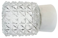 Vintage White Porcelain Ceiling Light, 1970s