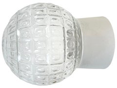Vintage White Porcelain Ceiling Light, 1970s