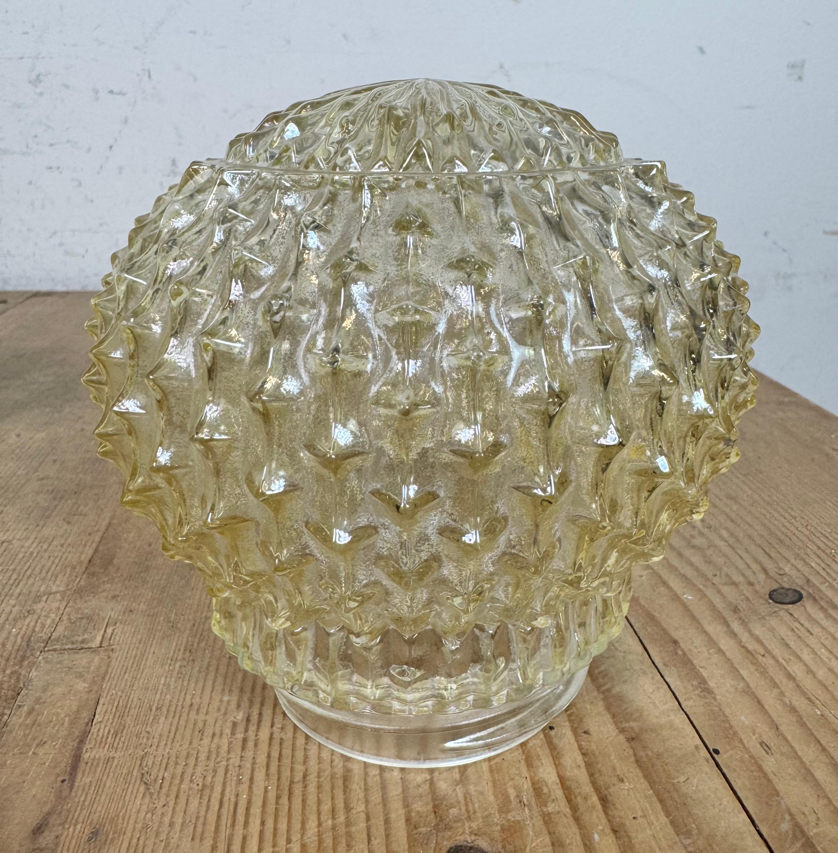 Late 20th Century Vintage White Porcelain Ceiling Light, 1970s For Sale