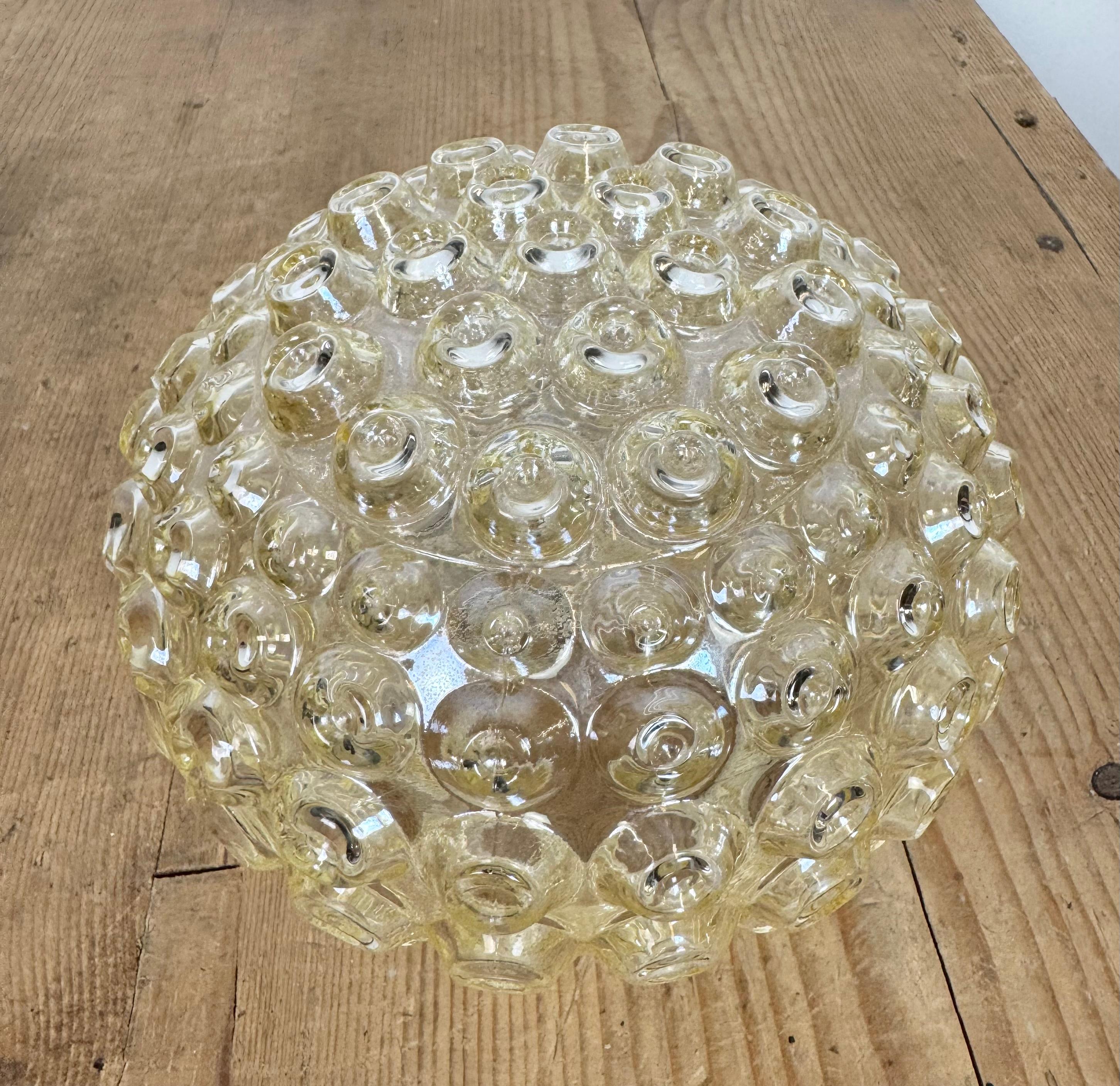 Vintage White Porcelain Ceiling Light, 1970s For Sale 1