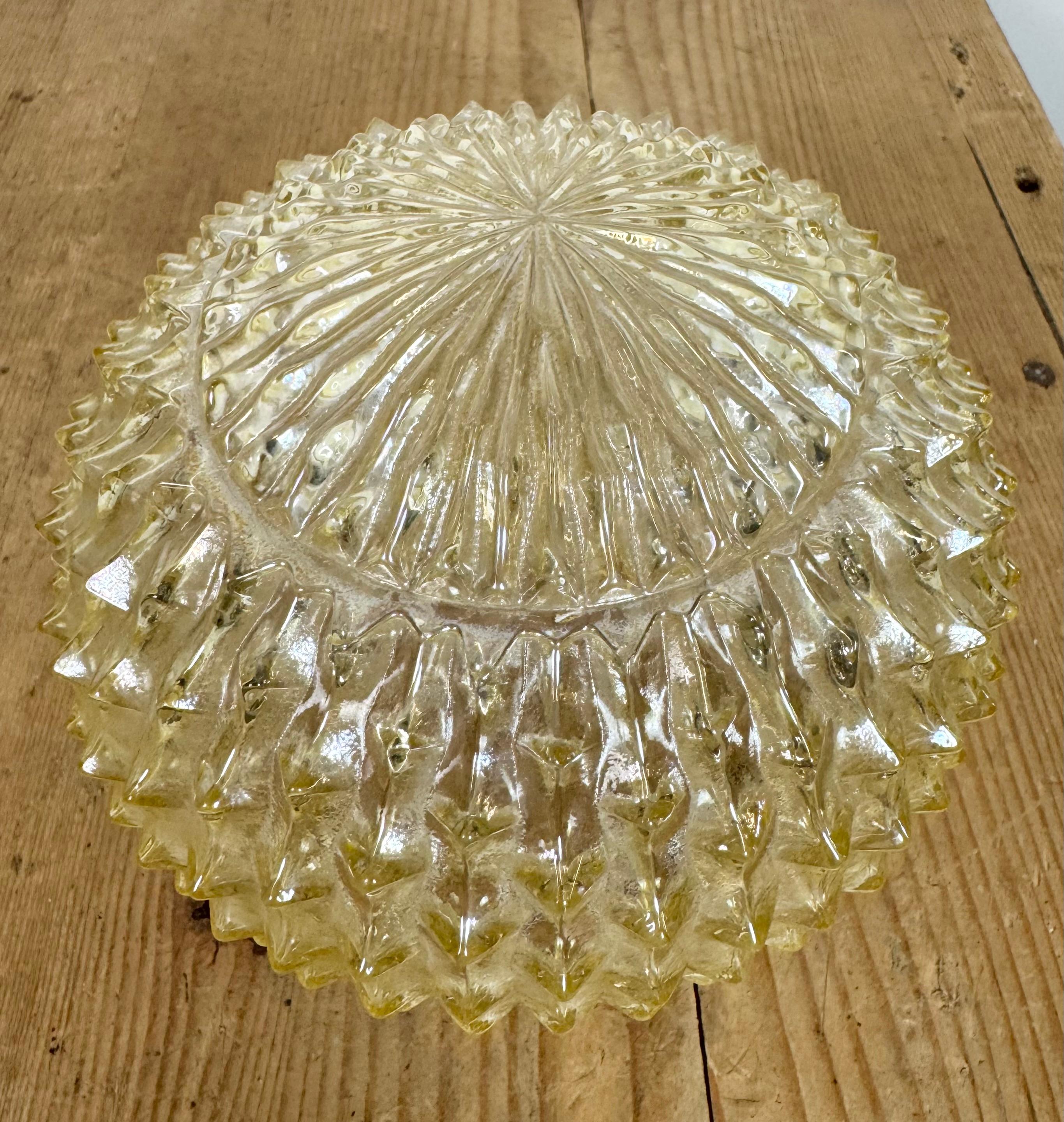 Vintage White Porcelain Ceiling Light, 1970s For Sale 1