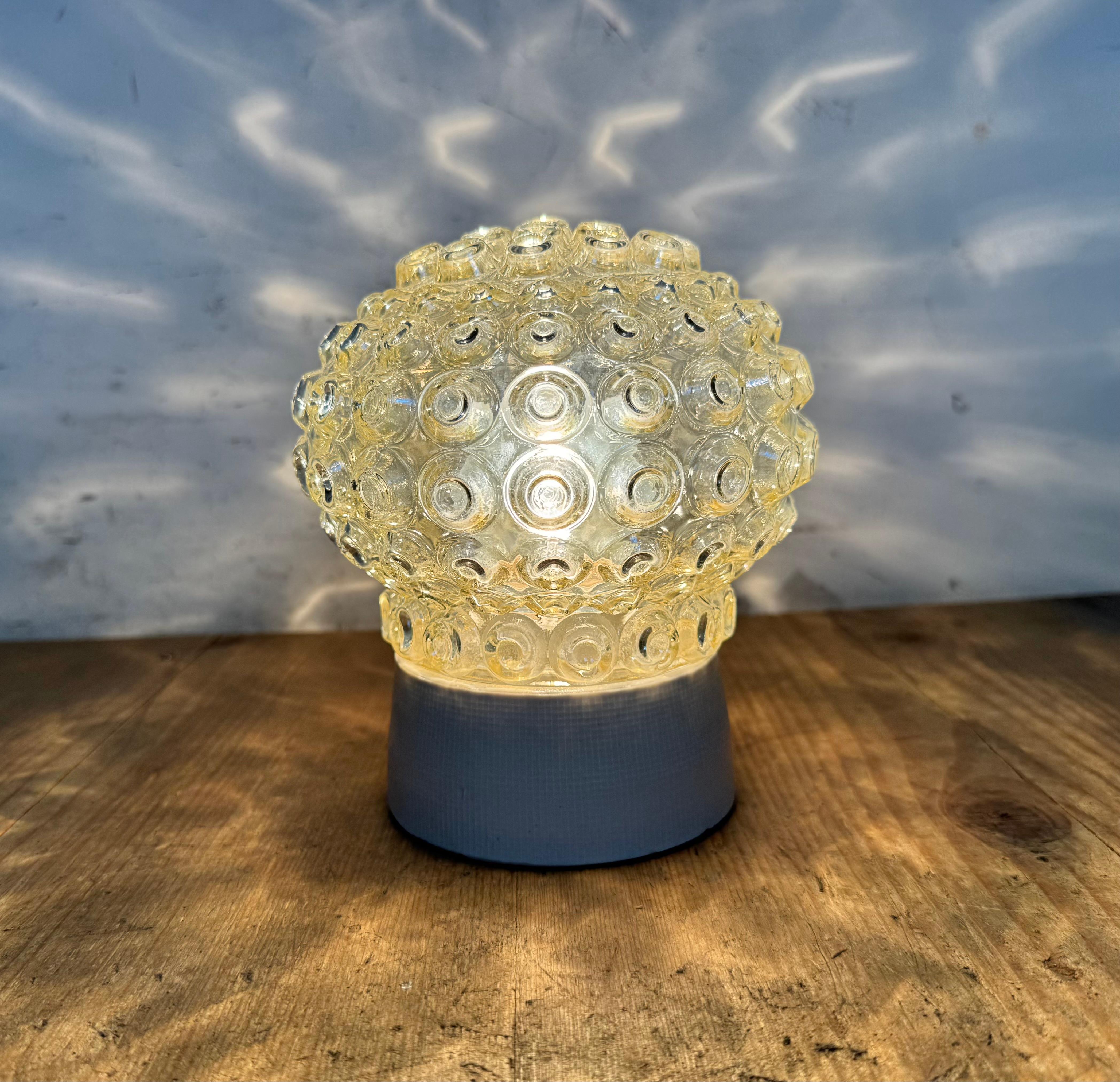 Vintage White Porcelain Ceiling Light, 1970s For Sale 2