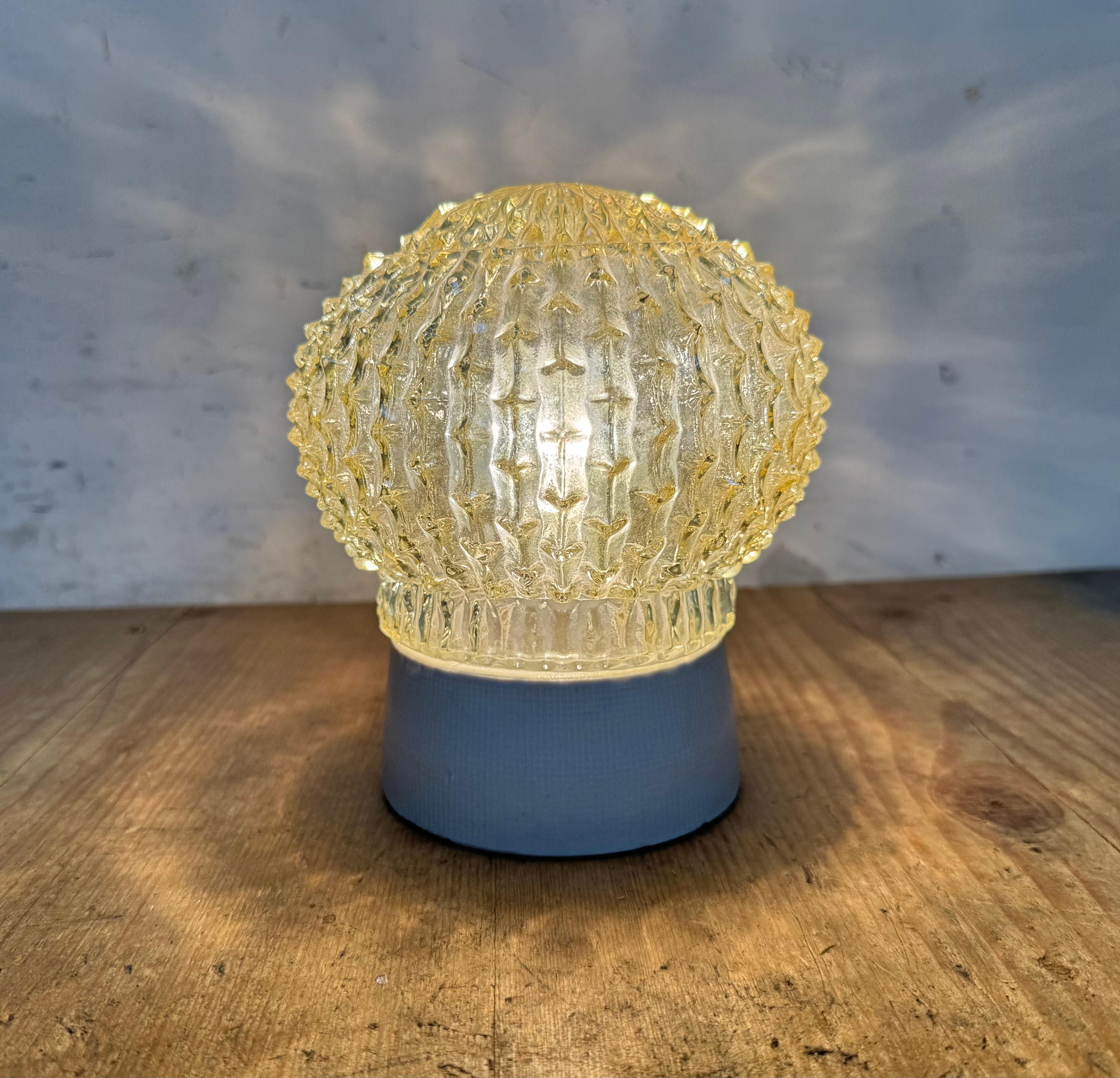 Vintage White Porcelain Ceiling Light, 1970s For Sale 2