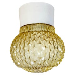 Plafonnier vintage en porcelaine blanche, années 1970