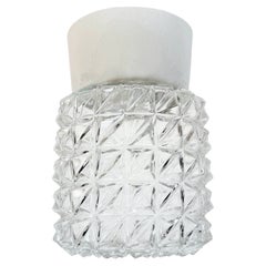 Plafonnier vintage en porcelaine blanche, années 1970