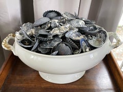 Vintage White Porcelain Limoges Nautical Cachepot / Tureen