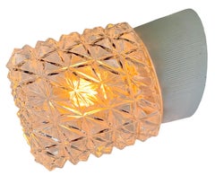 Vintage White Porcelain Wall Light, 1970s