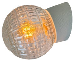 Vintage White Porcelain Wall Light, 1970s