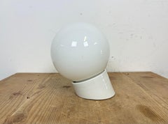 Vintage White Porcelain Wall Light, 1970s