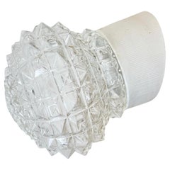 Vintage White Porcelain Wall Light, 1970s