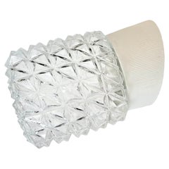 Vintage White Porcelain Wall Light, 1970s