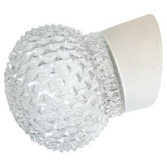 Vintage White Porcelain Wall Light, 1970s