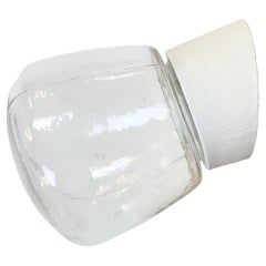 Vintage White Porcelain Wall Light, 1970s