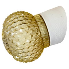 Vintage White Porcelain Wall Light, 1970s