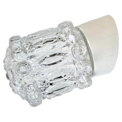 Vintage White Porcelain Wall Light, 1970s
