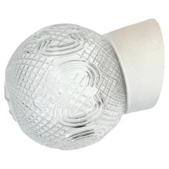 Vintage White Porcelain Wall Light, 1970s