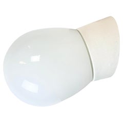 Vintage White Porcelain Wall Light, 1970s