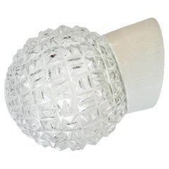 Vintage White Porcelain Wall Light, 1970s
